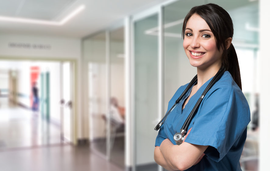 تصویر یک پرستار زن