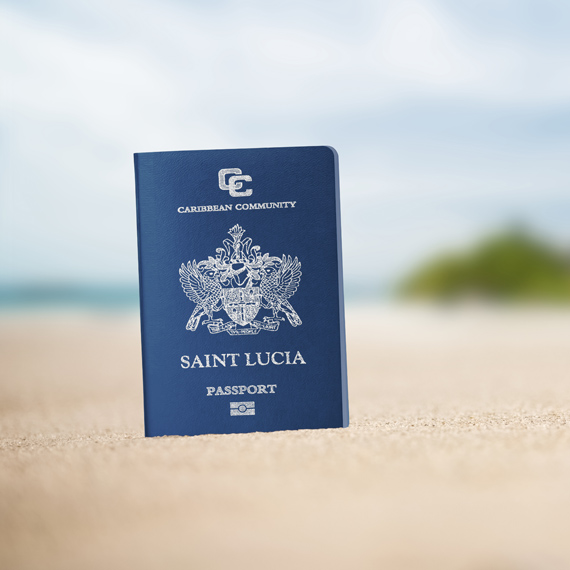 اخذ پاسپورت سنت لوسیا